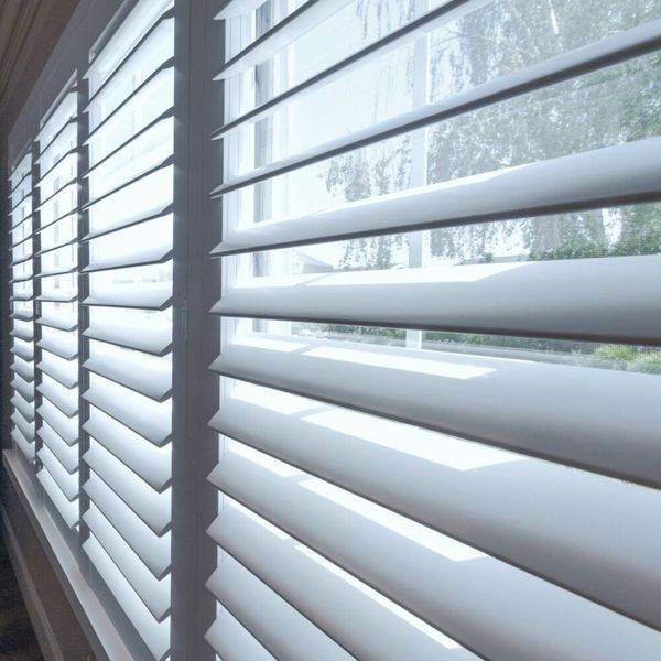 close-up of window blinds