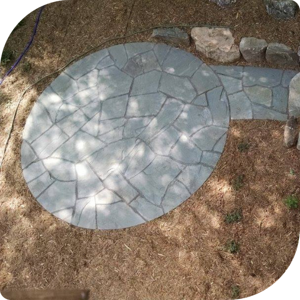 Paved stone walkway