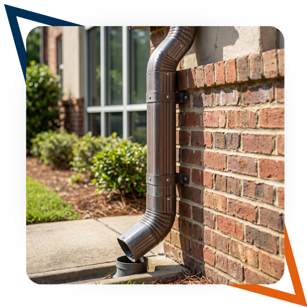 Downspout on an office building