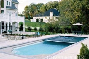 Outdoor modern pool cover