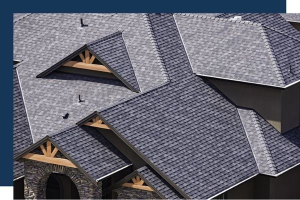 modern asphalt residential roof