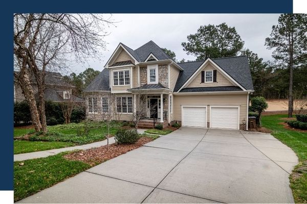 House with asphalt roofing