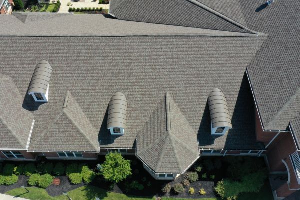 aerial shot of shingle roof aerial shot of shingle roof