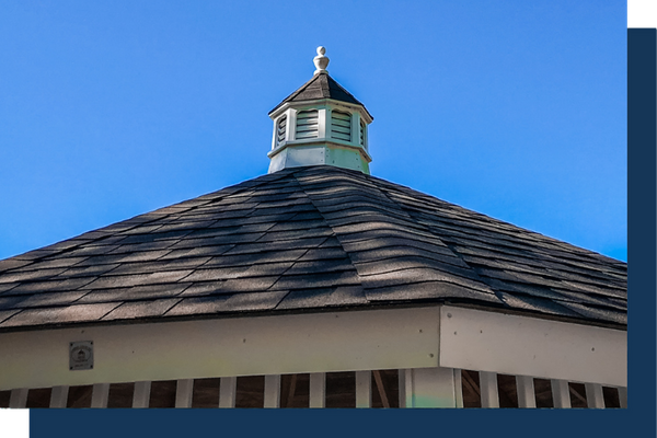 Roof of a gazebo 