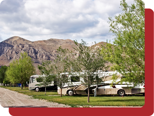 Multple RVs at an RV park