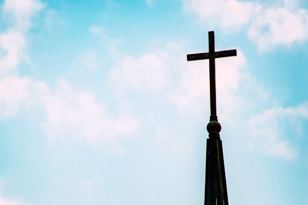 Church with cross on top