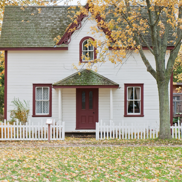 A house during the fall