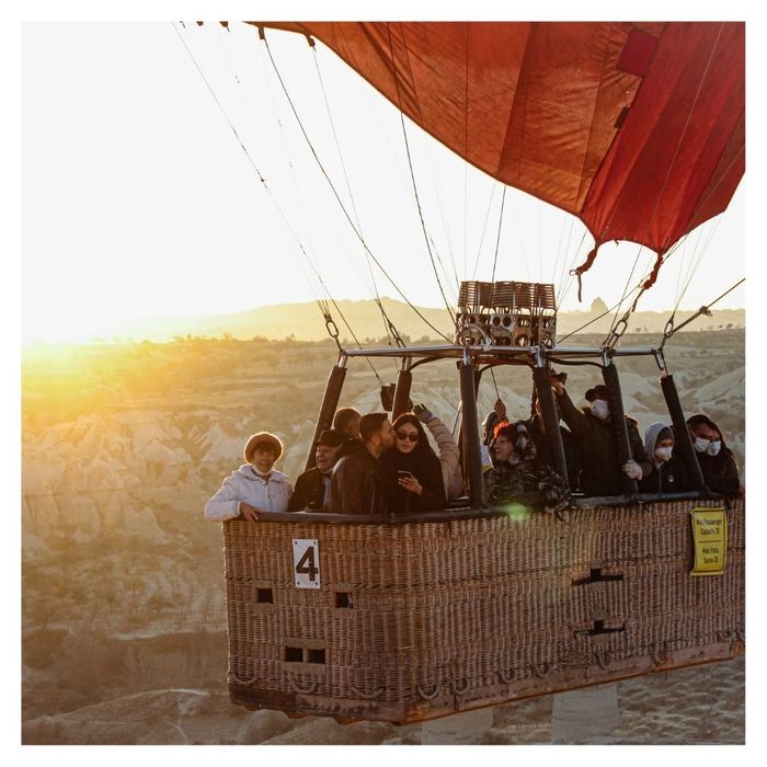 group of people in basket 