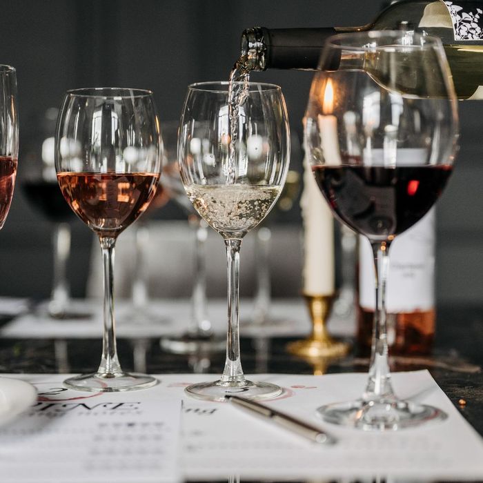 glasses of wine at a wine tasting glasses of wine at a wine tasting