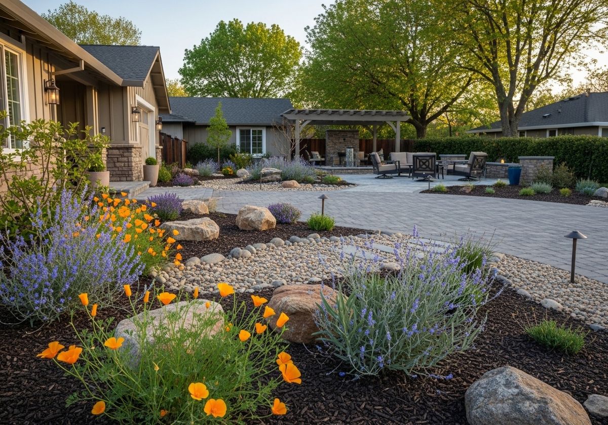 Backyard Oasis with Outdoor Living Space