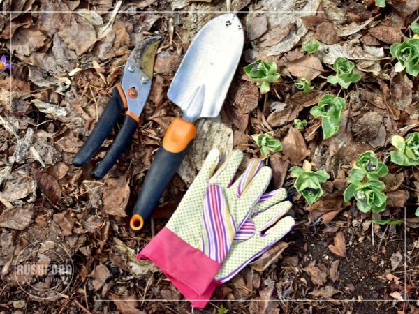 Landscaping tools. Landscaping tools.
