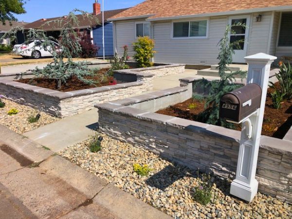 walkway to front of home