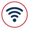 High-speed fiber Wi-Fi icon