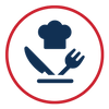 Fully equipped kitchenette icon