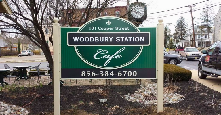 Woodbury Station Sign