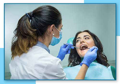 image of a dental examination