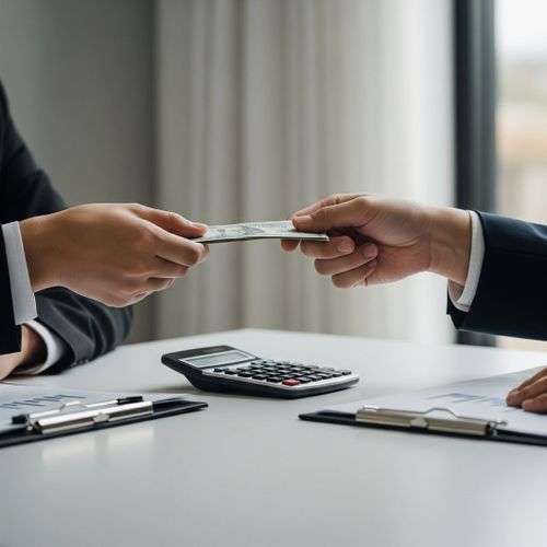 Hands exchanging money, symbolizing the affordable payment options from a bail bondsman