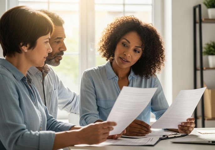 Diverse Team Reviewing Documents