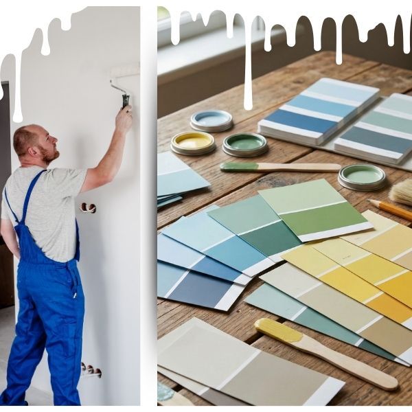 paint colors and a painter