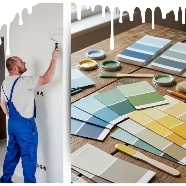 paint colors and a painter