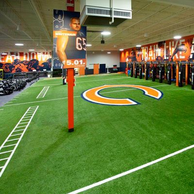 Chicago Bears workout room floor