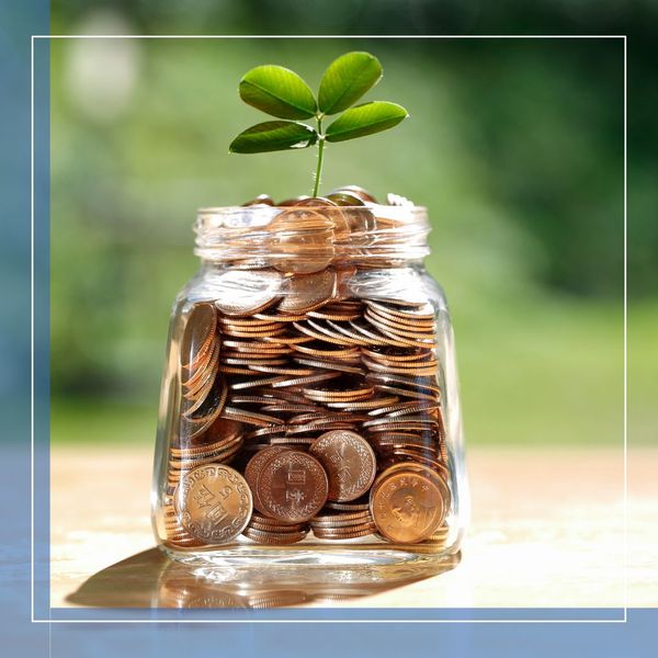 coins in a jar growing