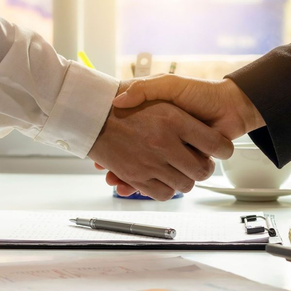 Shaking hands