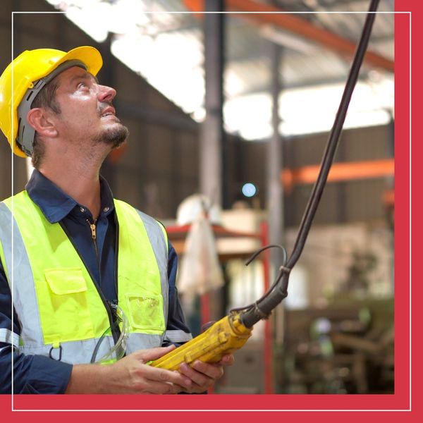 man learning about cranes