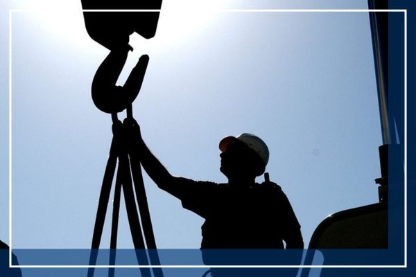 crane operator working on crane