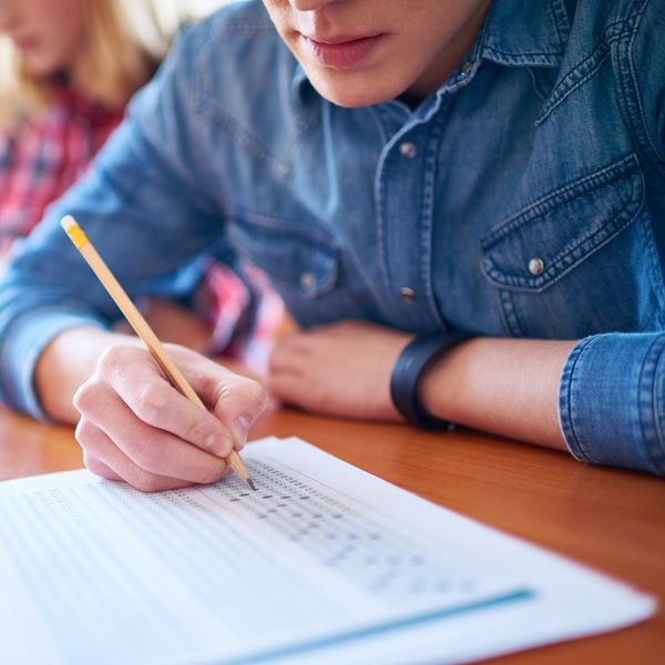 image of a written exam