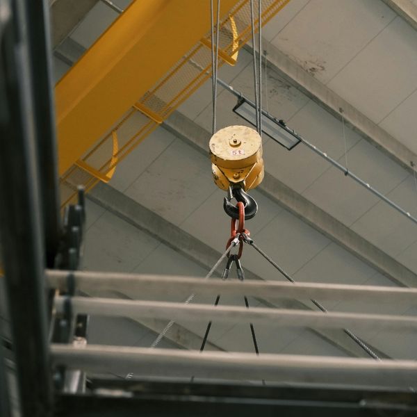 image of a crane hook