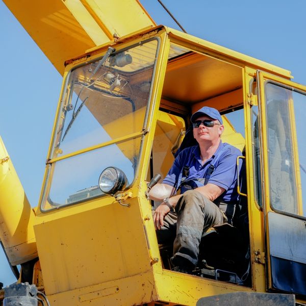 image of a crane operator