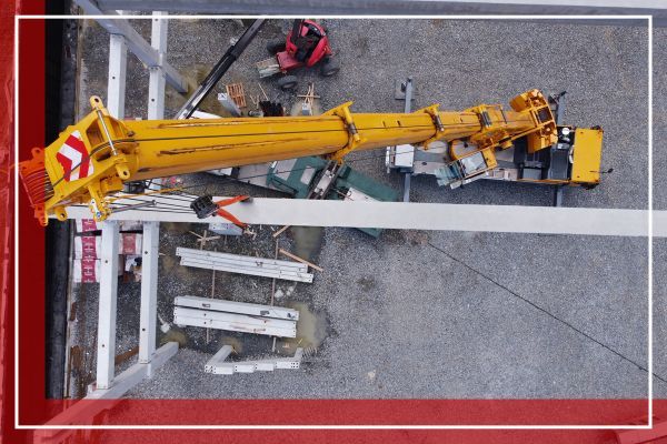 crane moving materials