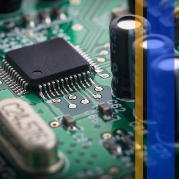 close up of component