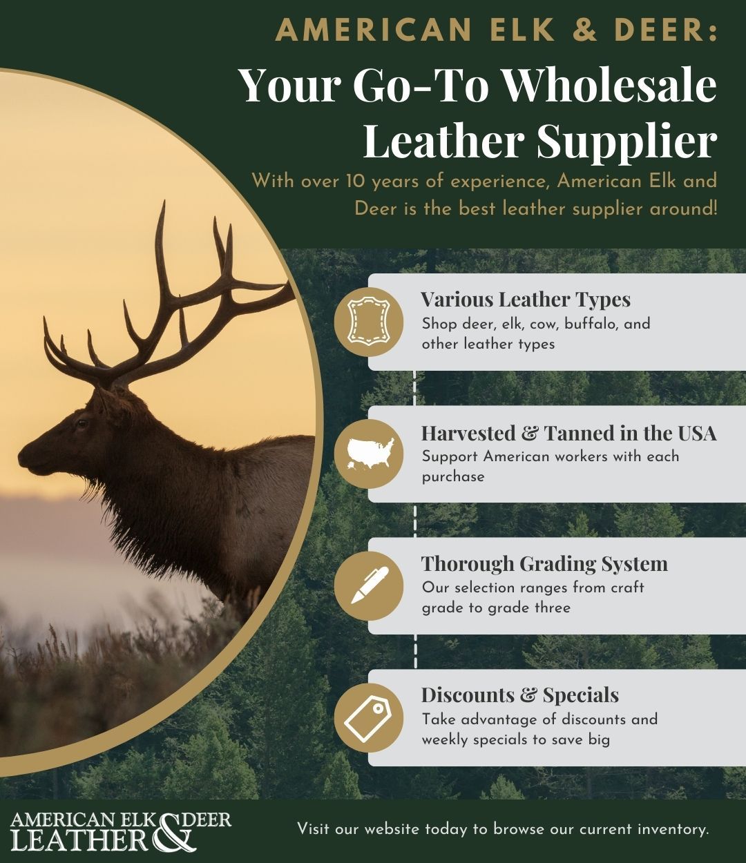 Why American Elk and Deer Should Be Your Wholesale Leather Provider