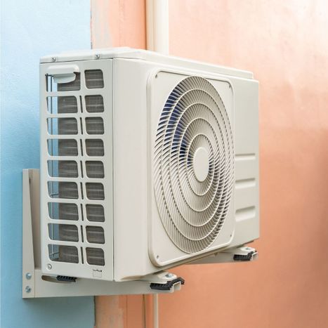 ac unit on exterior wall