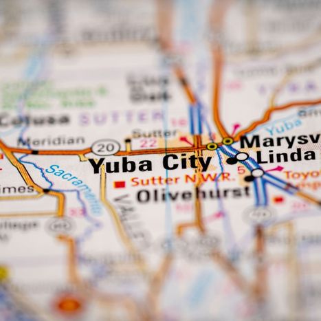 Yuba City map