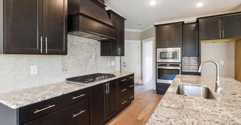 Kitchen with marble countertops