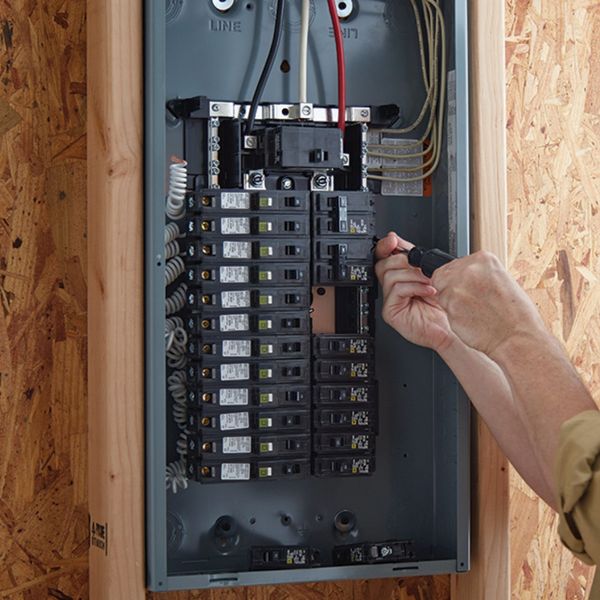 image of a new electrical panel