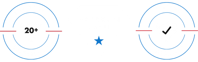 20+ years experience, veteran owned, Lifetime Warranty