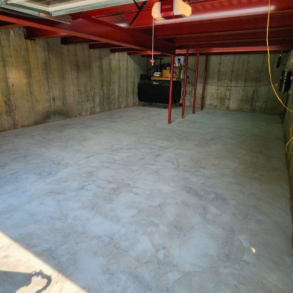 epoxy flooring in a garage