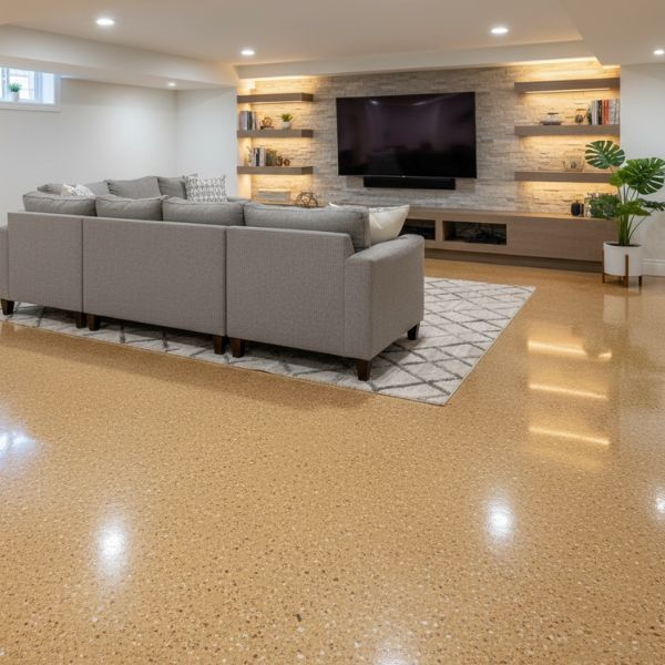 Home epoxy floor.
