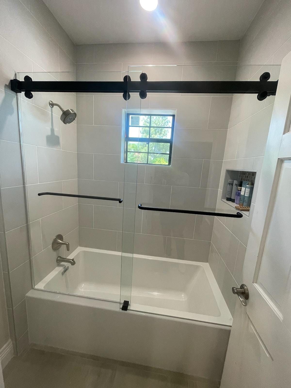 Glass barn doors
