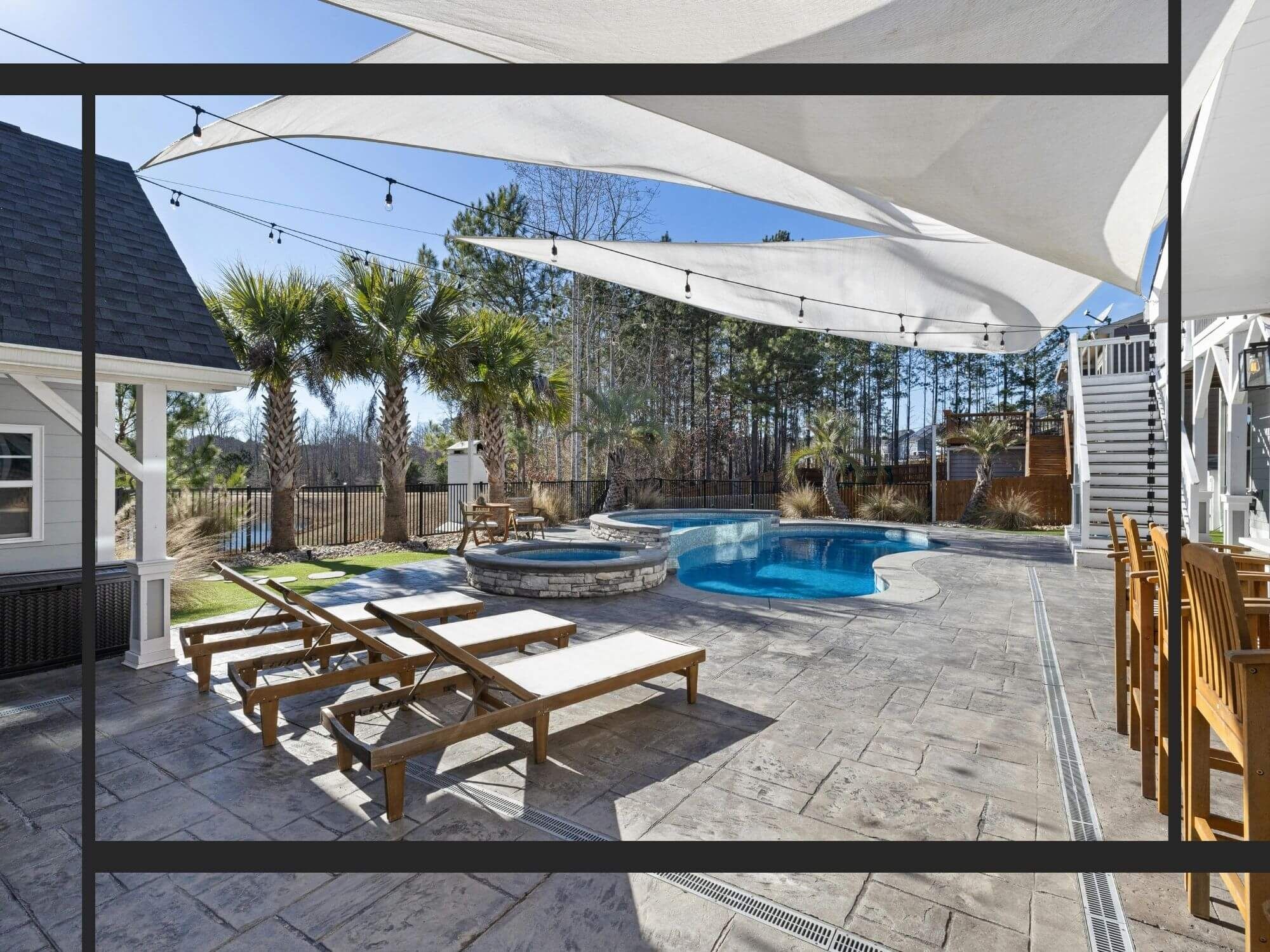 outdoor stone patio