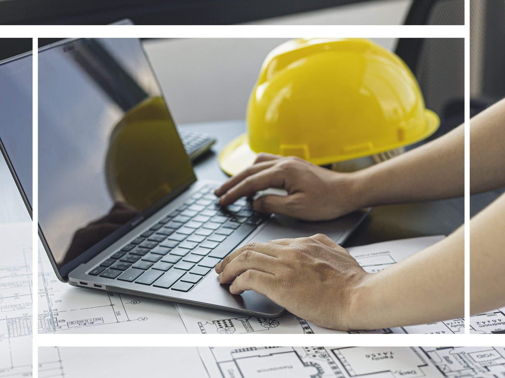 contractor creating building plans