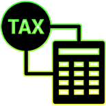 Tax and calculator icon