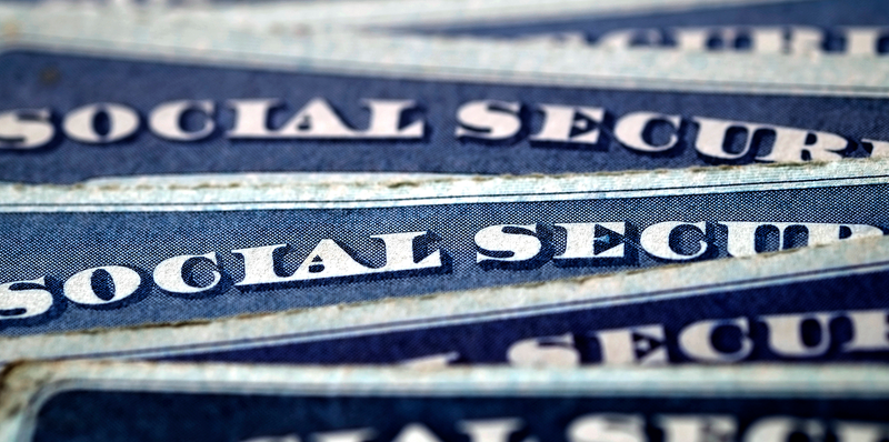 Close-Up of Social Security Cards in a Stack