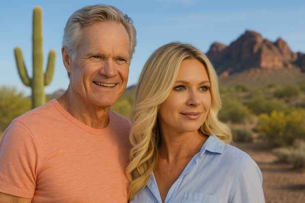 Age-gap couple planning for retirement with different timelines and long-term financial goals