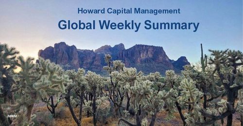 Superstition Mountains with Global Weekly Summary Title