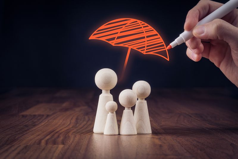 Family Protected by Umbrella Insurance